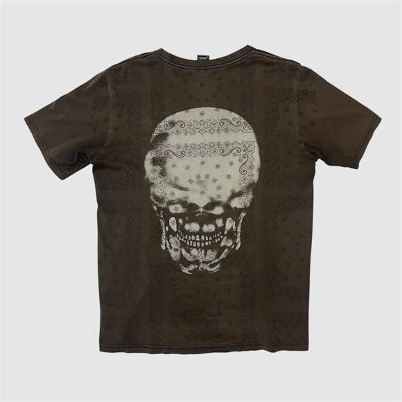 Number Nine AW07 Paisley Skull Tee - Picture 2 of 8